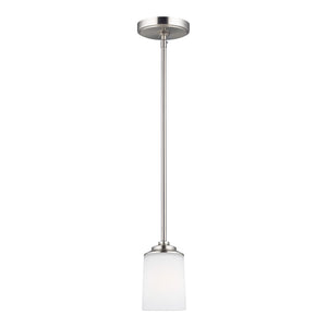 Generation Lighting. - 6130701-962 - One Light Mini-Pendant - Kemal - Brushed Nickel