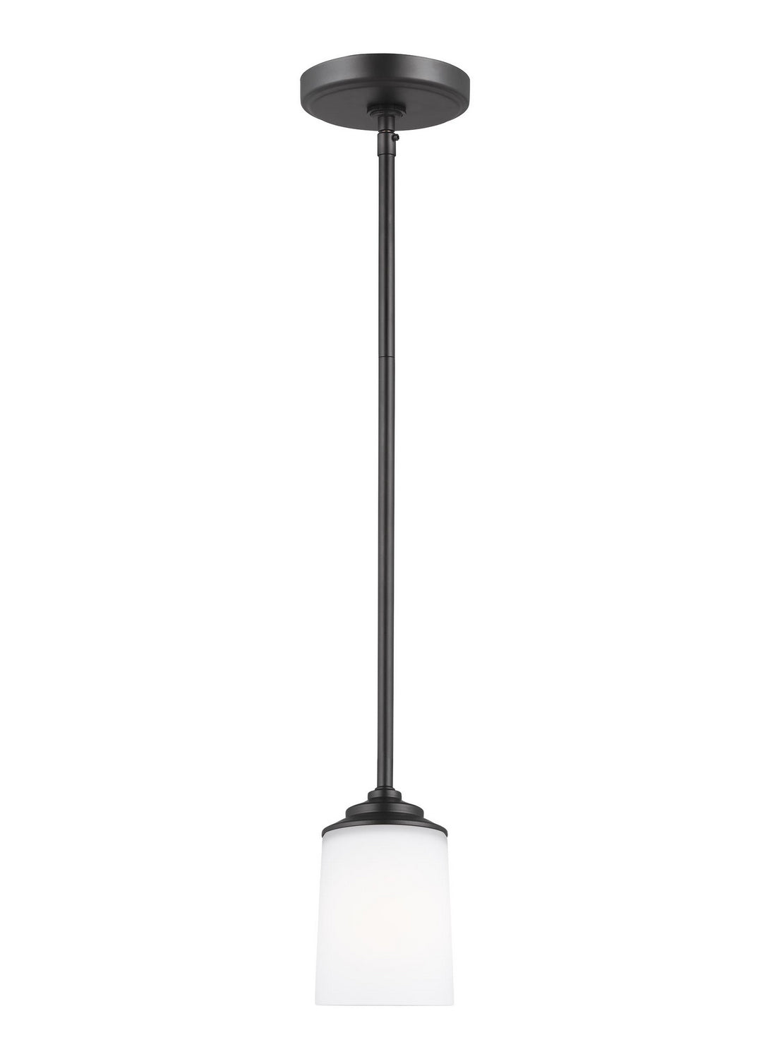 Generation Lighting. - 6130701EN3-112 - One Light Mini-Pendant - Kemal - Midnight Black