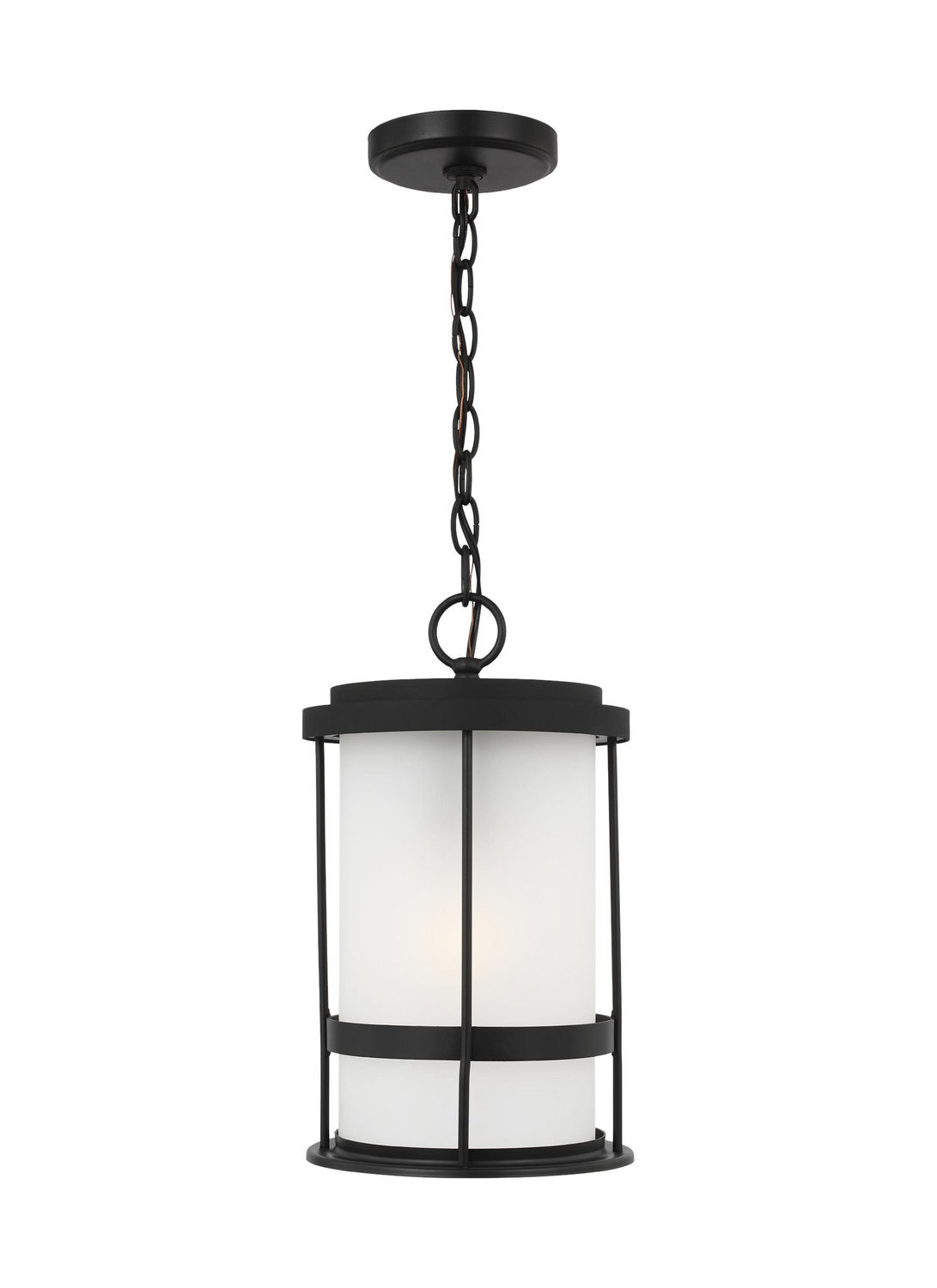 Generation Lighting. - 6290901EN3-12 - One Light Outdoor Pendant - Wilburn - Black