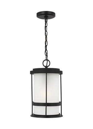 Generation Lighting. - 6290901EN3-12 - One Light Outdoor Pendant - Wilburn - Black