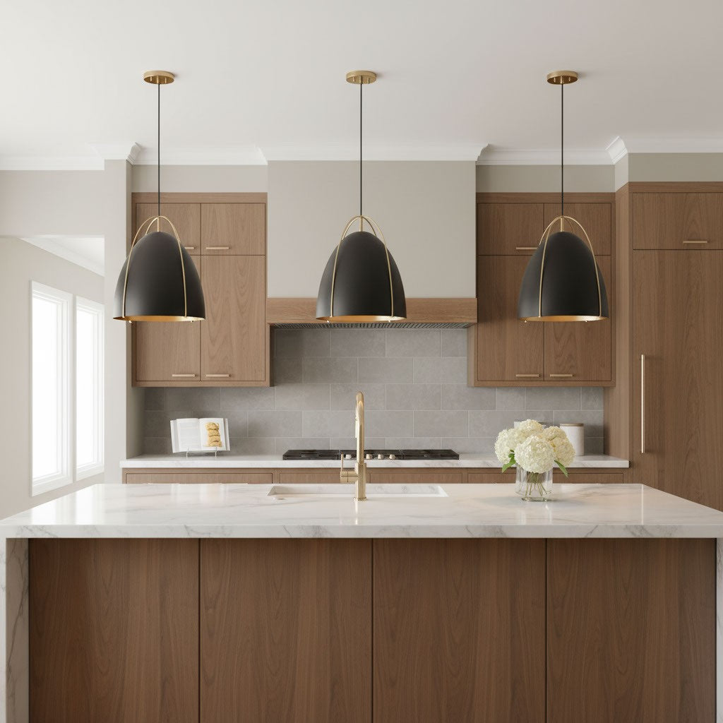 Visual Comfort Studio - 6551701-848 - One Light Pendant - Norman - Satin Brass