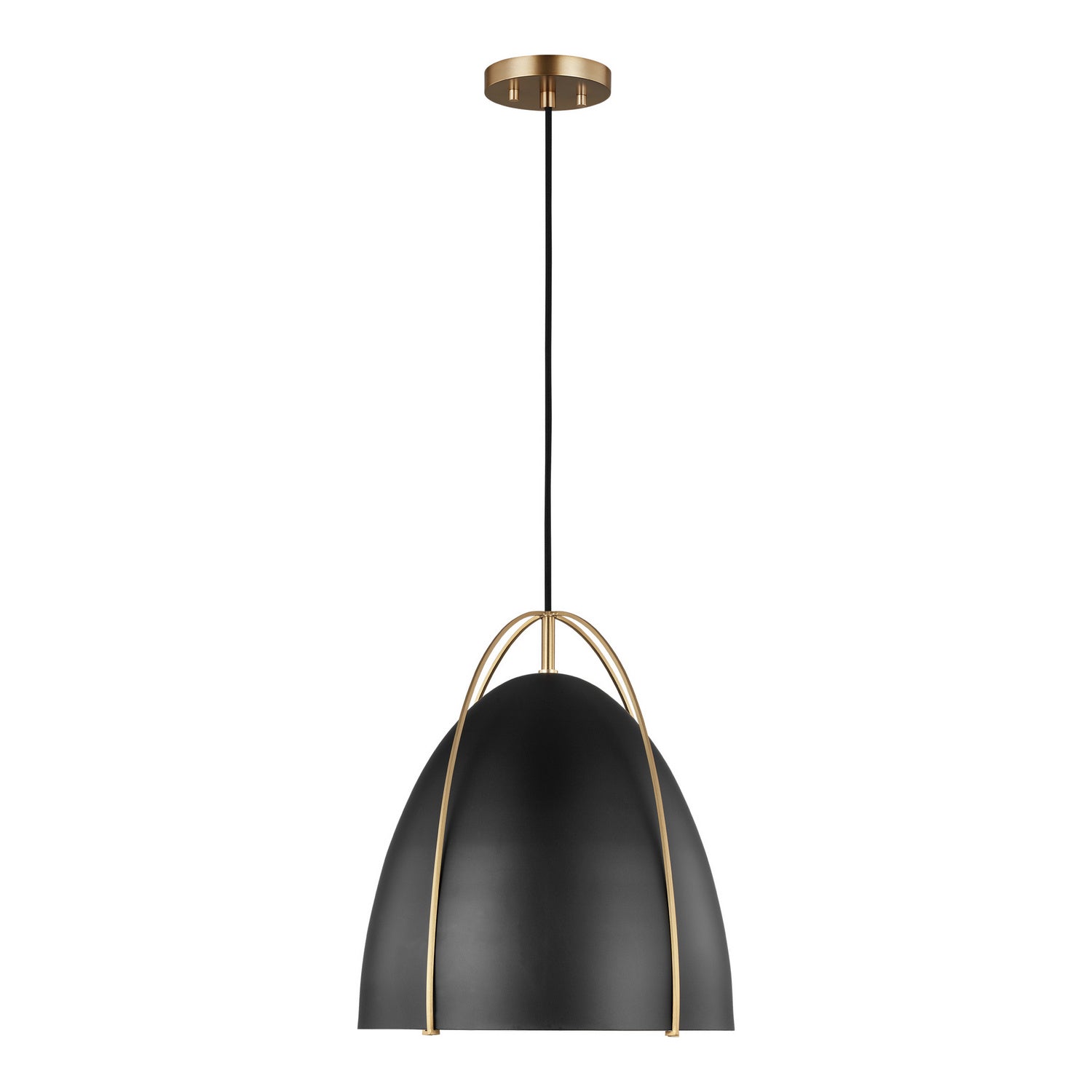 Visual Comfort Studio - 6551701EN3-848 - One Light Pendant - Norman - Satin Brass