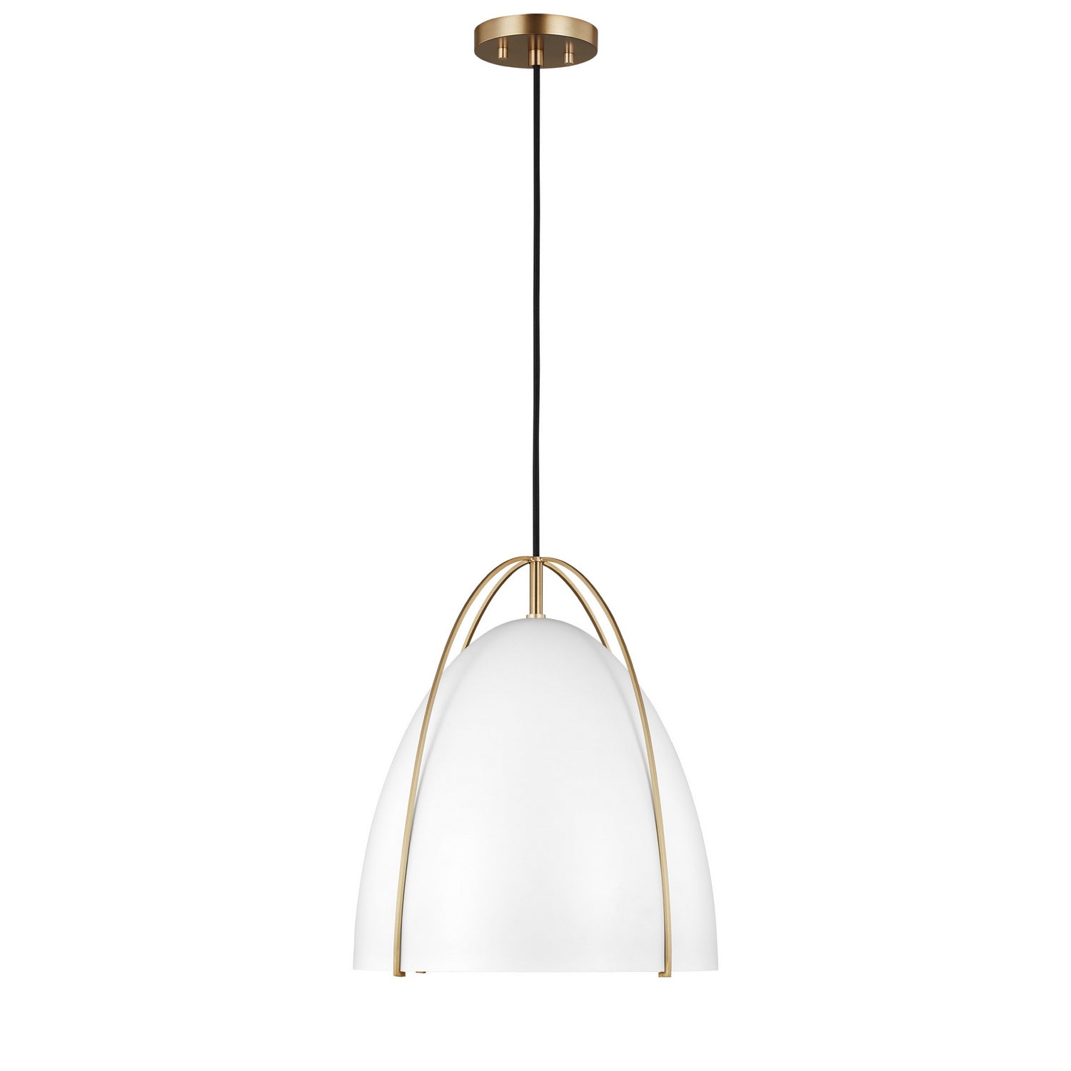 Visual Comfort Studio - 6551801-848 - One Light Pendant - Norman - Satin Brass