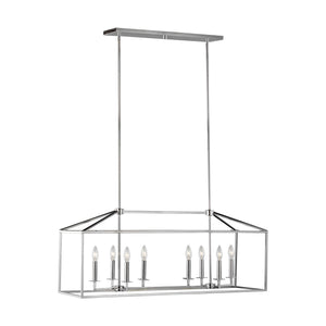 Generation Lighting. - 6615008-05 - Eight Light Island Pendant - Perryton - Chrome