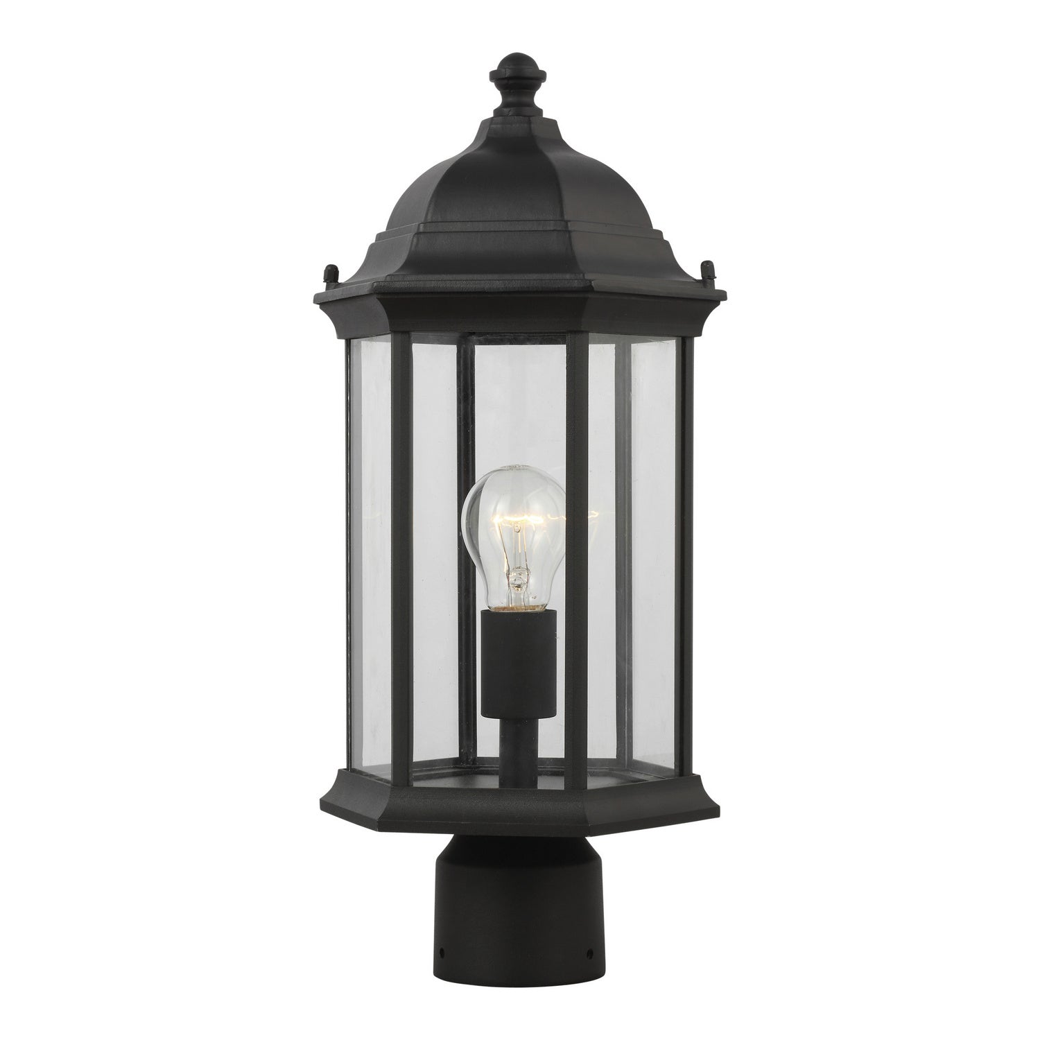 Generation Lighting. - 8238601-12 - One Light Outdoor Post Lantern - Sevier - Black