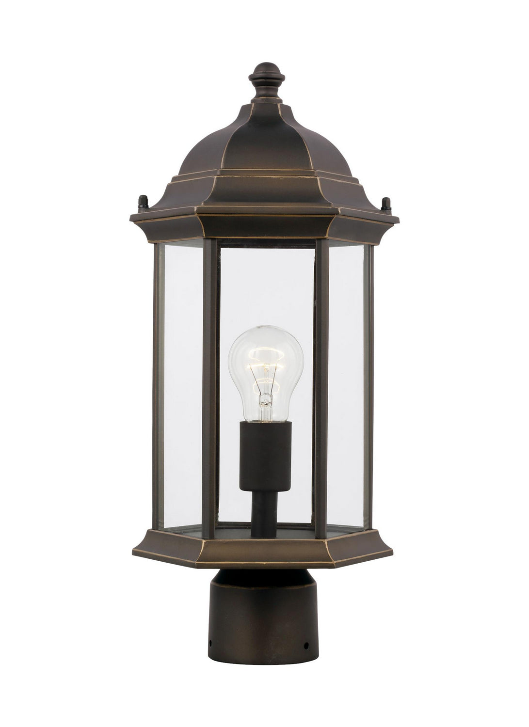 Generation Lighting. - 8238601-71 - One Light Outdoor Post Lantern - Sevier - Antique Bronze