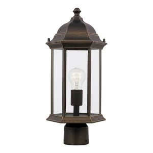 Generation Lighting. - 8238651-71 - One Light Outdoor Post Lantern - Sevier - Antique Bronze