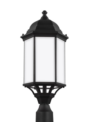 Generation Lighting. - 8238751-12 - One Light Outdoor Post Lantern - Sevier - Black