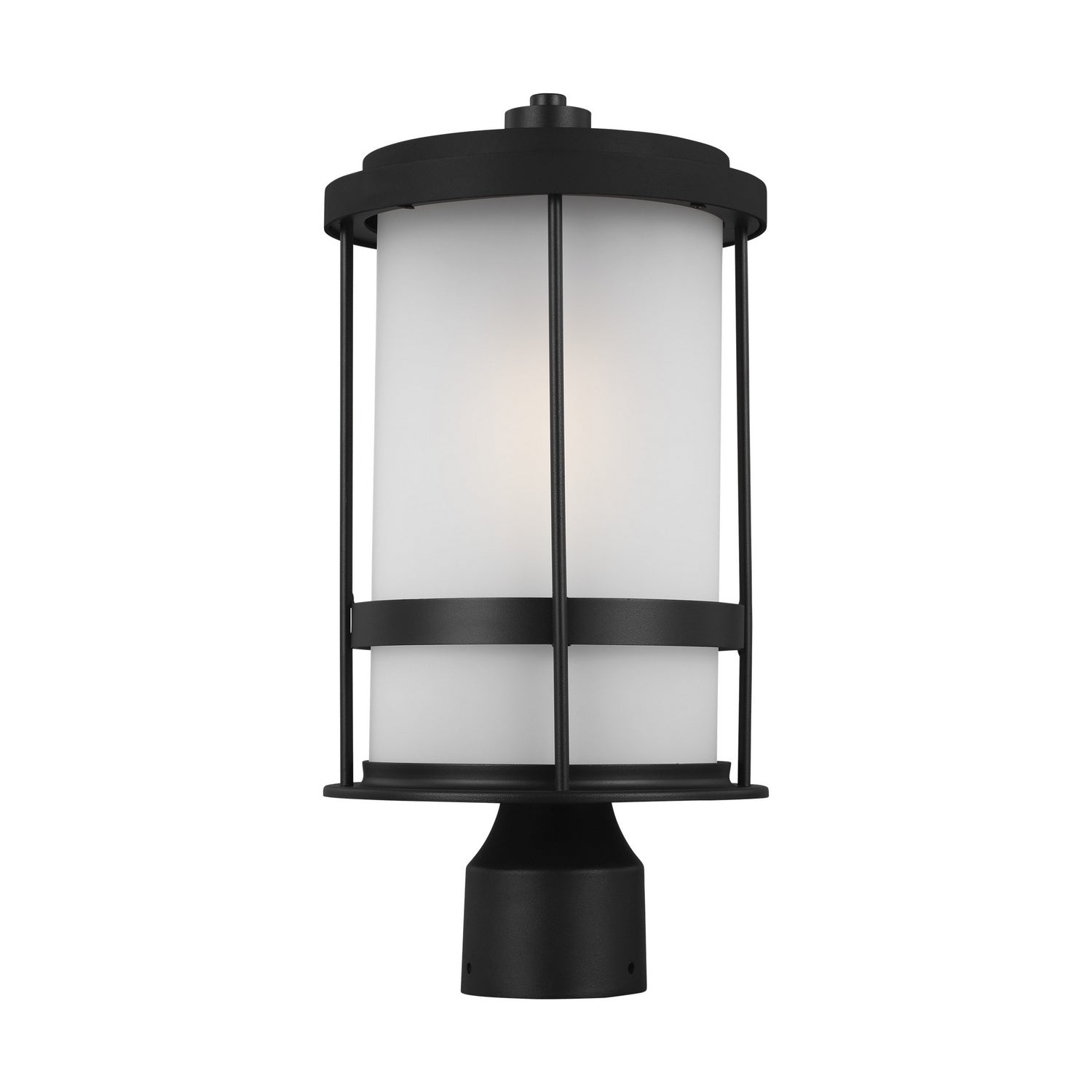 Generation Lighting. - 8290901-12 - One Light Outdoor Post Lantern - Wilburn - Black