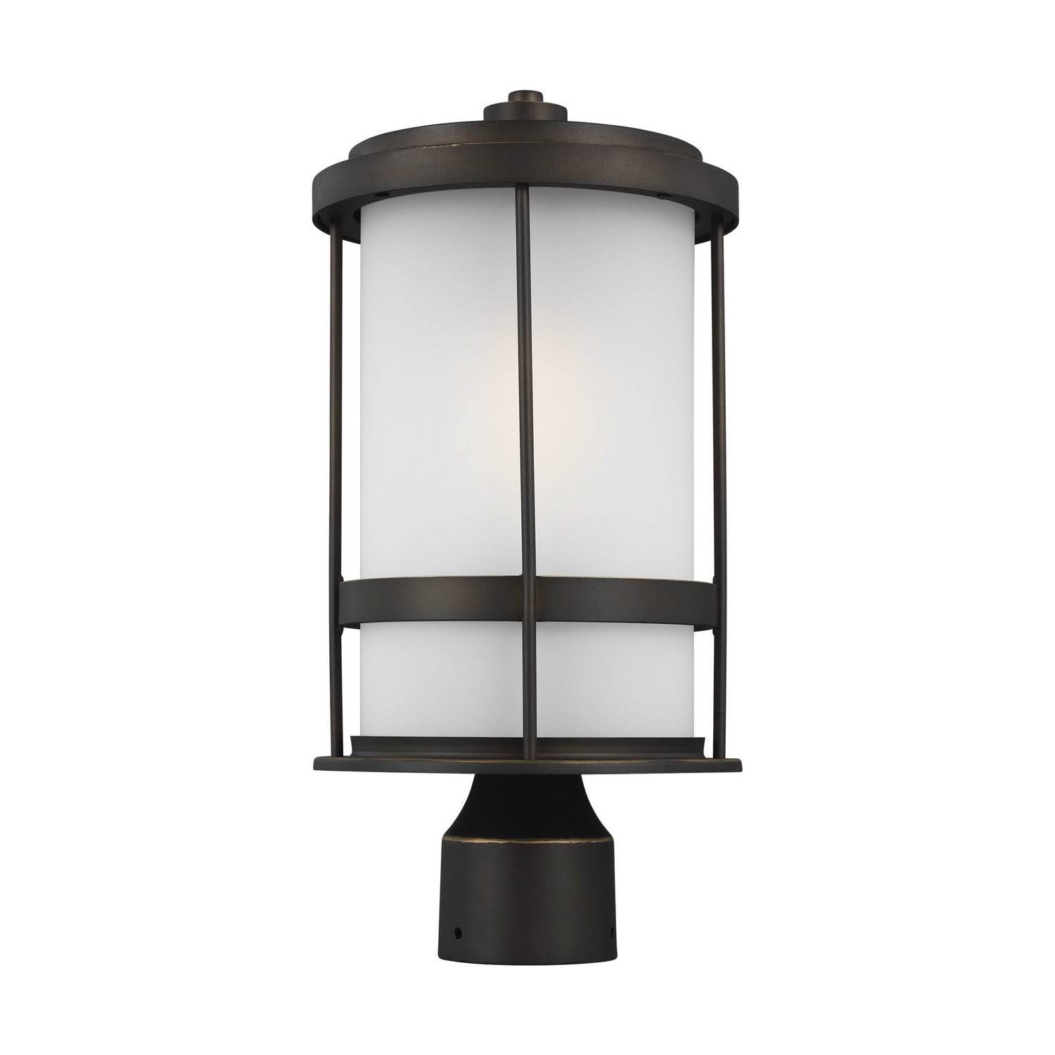 Generation Lighting. - 8290901-71 - One Light Outdoor Post Lantern - Wilburn - Antique Bronze