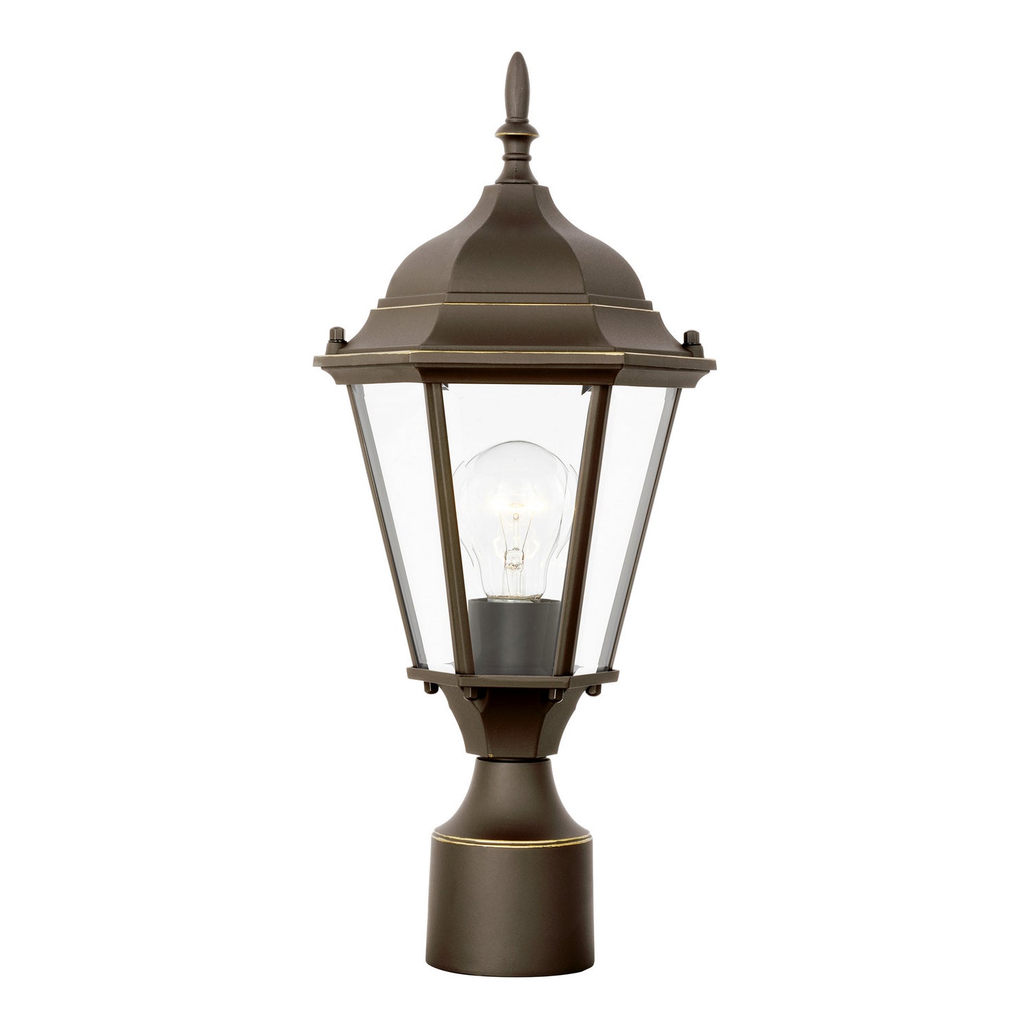 Generation Lighting. - 82938-71 - One Light Outdoor Post Lantern - Bakersville - Antique Bronze