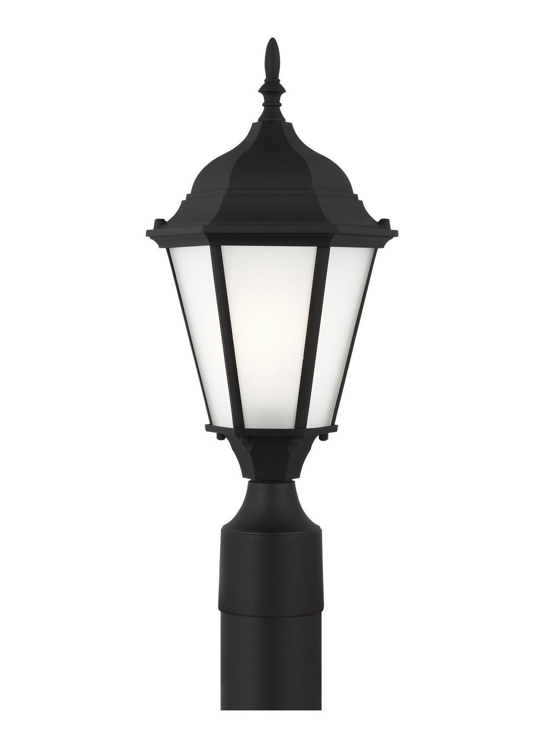 Generation Lighting. - 82941-12 - One Light Outdoor Post Lantern - Bakersville - Black