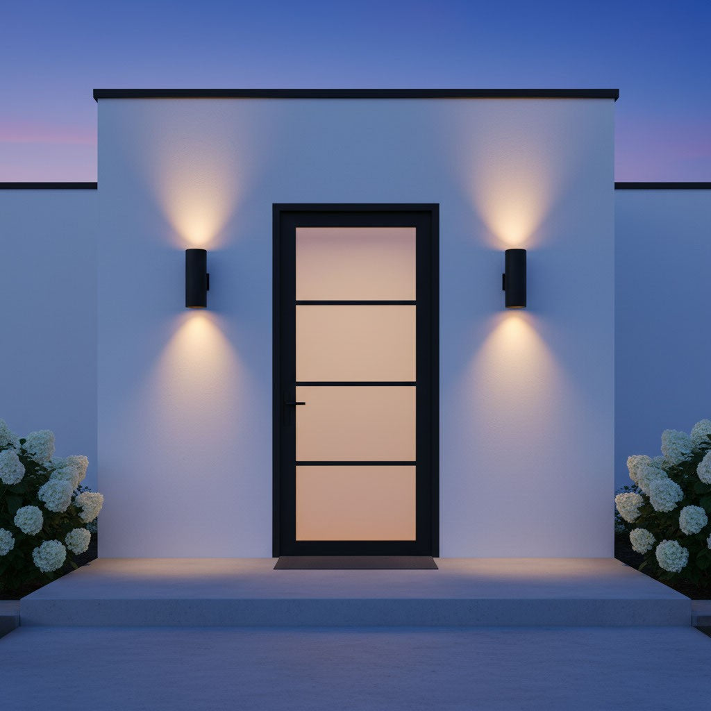 Visual Comfort Studio - 8313802-12 - Two Light Outdoor Wall Lantern - Outdoor Cylinders - Black