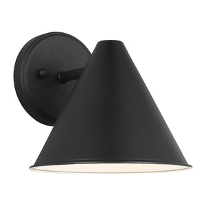 Generation Lighting. - 8438501-12 - One Light Outdoor Wall Lantern - Crittenden - Black