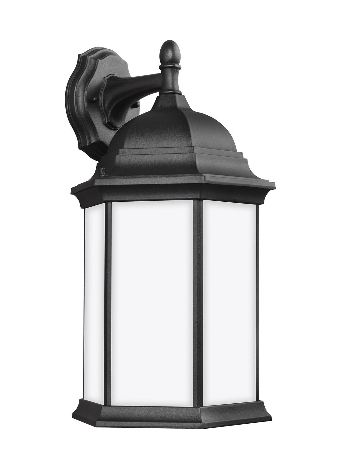 Generation Lighting. - 8438751-12 - One Light Outdoor Wall Lantern - Sevier - Black