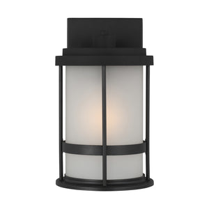 Generation Lighting. - 8590901-12 - One Light Outdoor Wall Lantern - Wilburn - Black