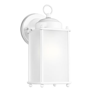 Generation Lighting. - 8593001-15 - One Light Outdoor Wall Lantern - New Castle - White