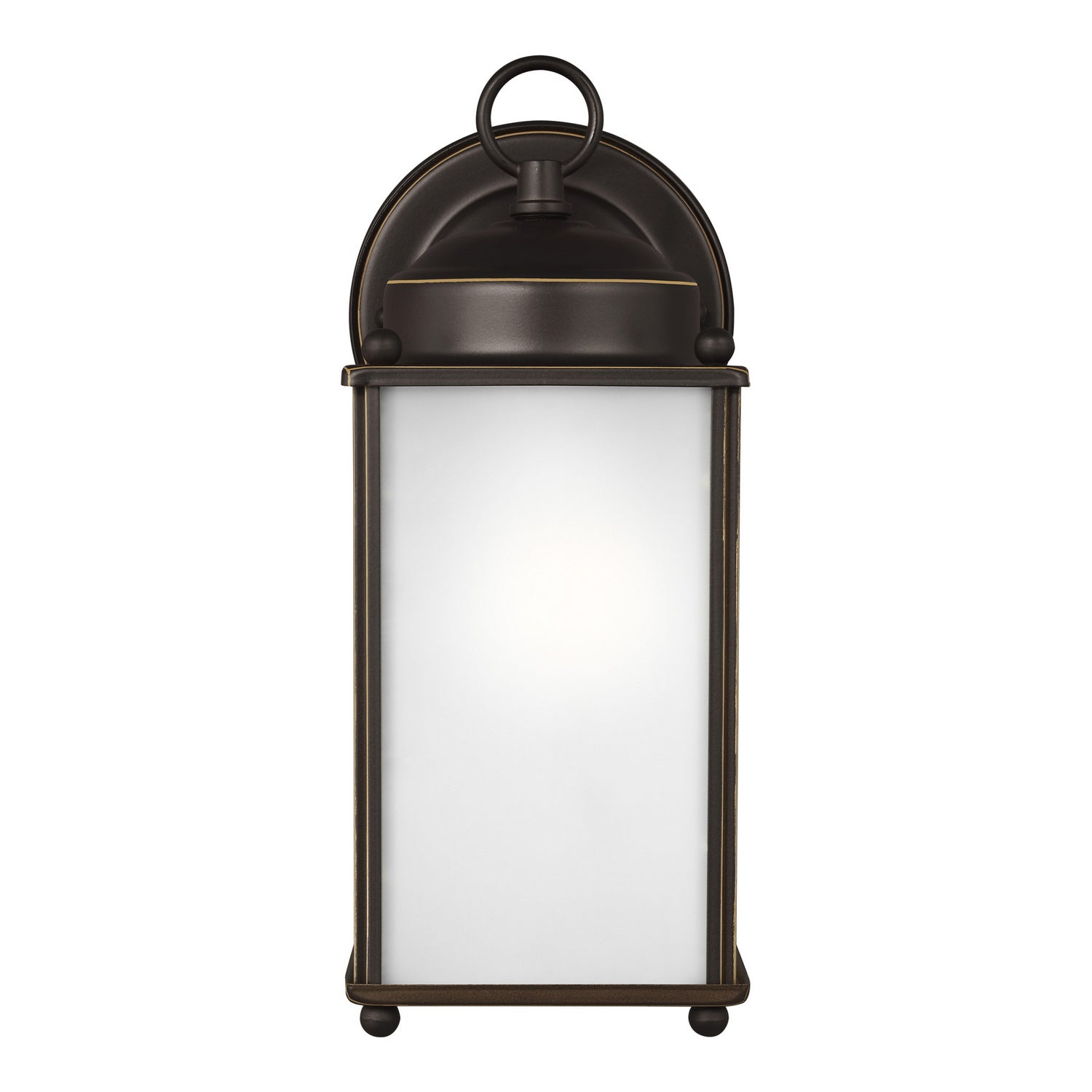 Generation Lighting. - 8593001-71 - One Light Outdoor Wall Lantern - New Castle - Antique Bronze