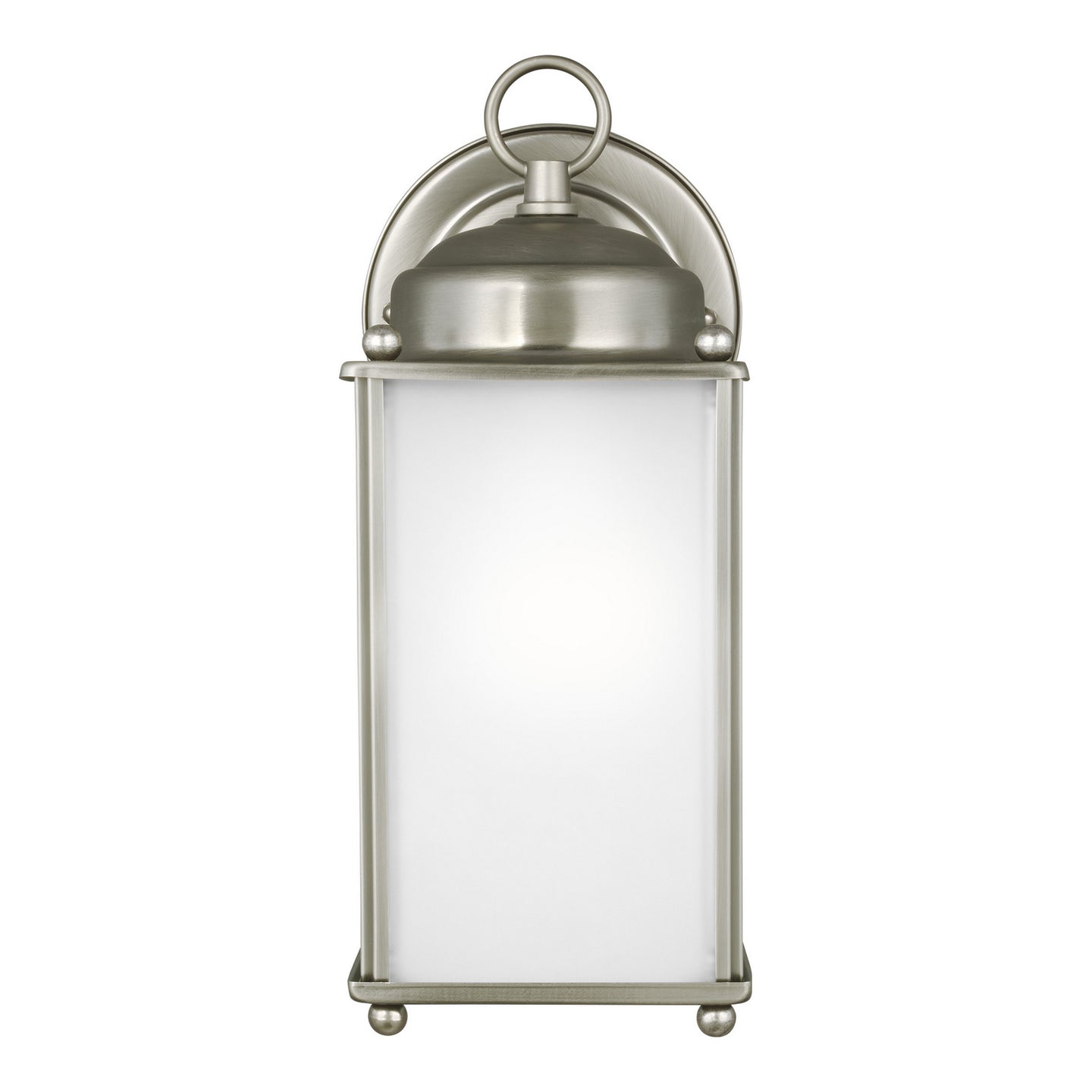 Generation Lighting - 8593001-965 - One Light Outdoor Wall Lantern - New Castle - Antique Brushed Nickel