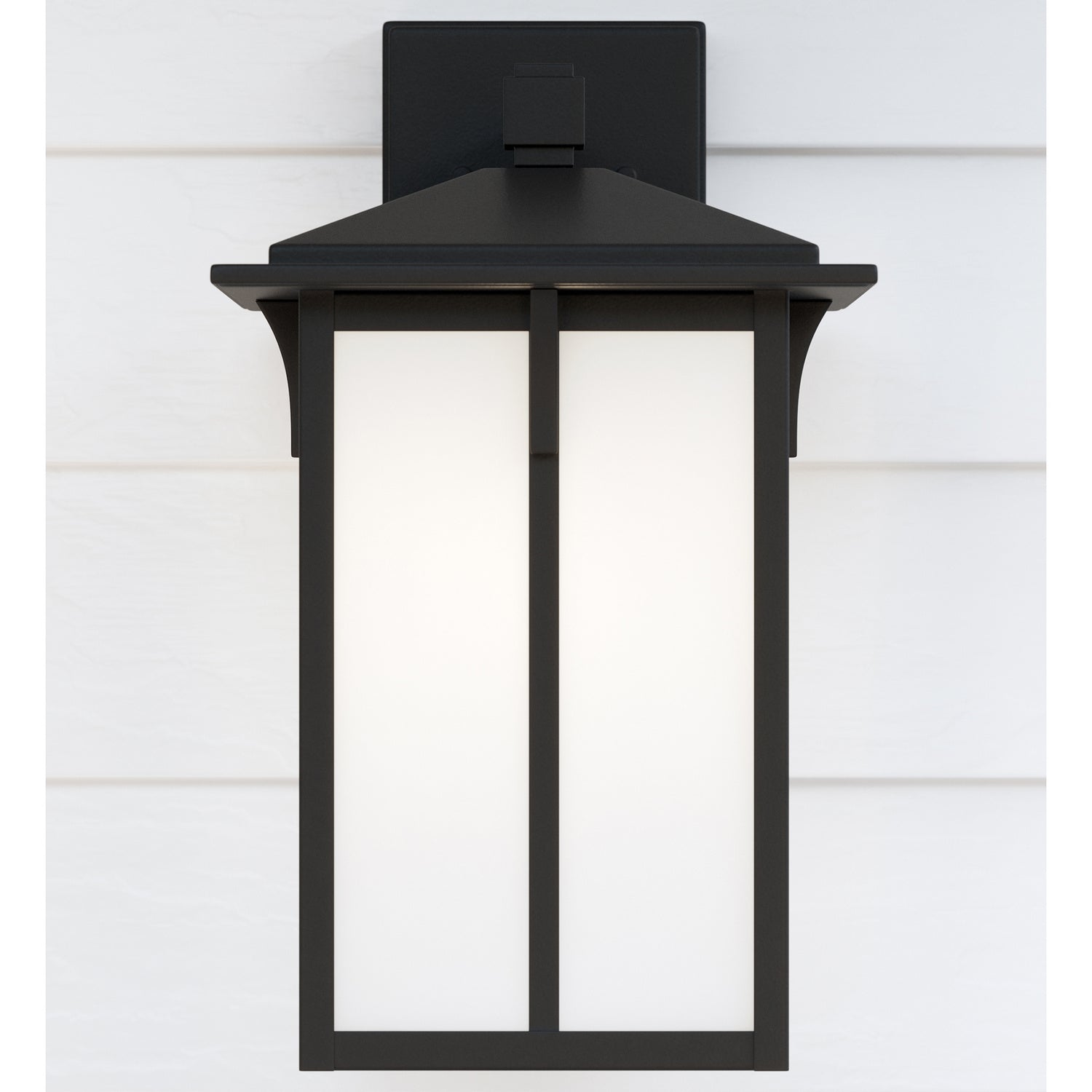 Generation Lighting. - 8652701-12 - One Light Outdoor Wall Lantern - Tomek - Black