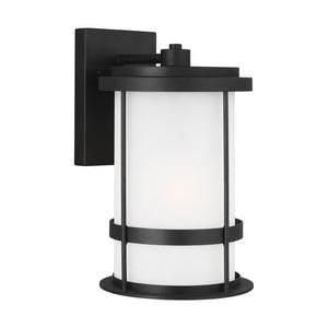 Generation Lighting. - 8690901-12 - One Light Outdoor Wall Lantern - Wilburn - Black