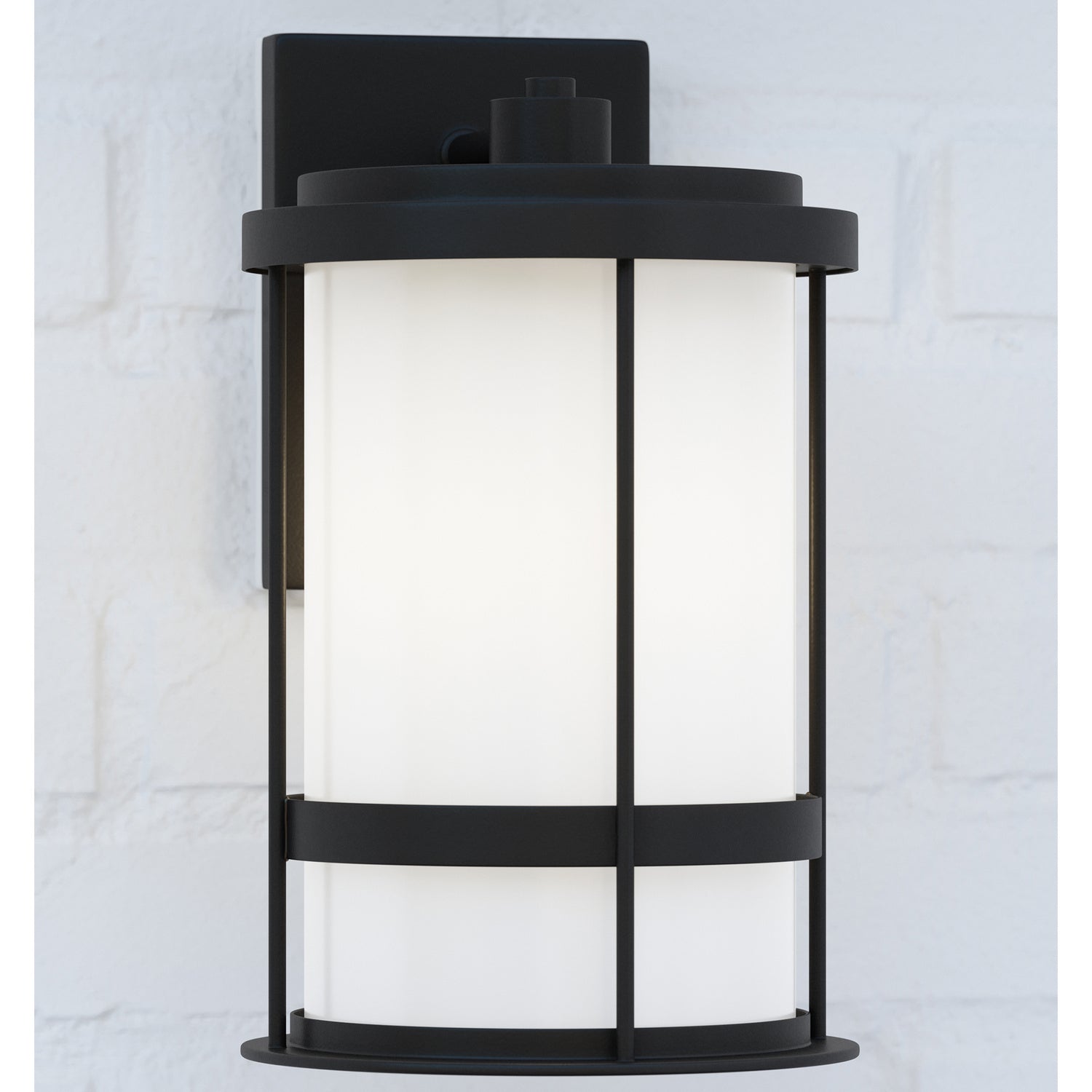 Generation Lighting. - 8690901-12 - One Light Outdoor Wall Lantern - Wilburn - Black