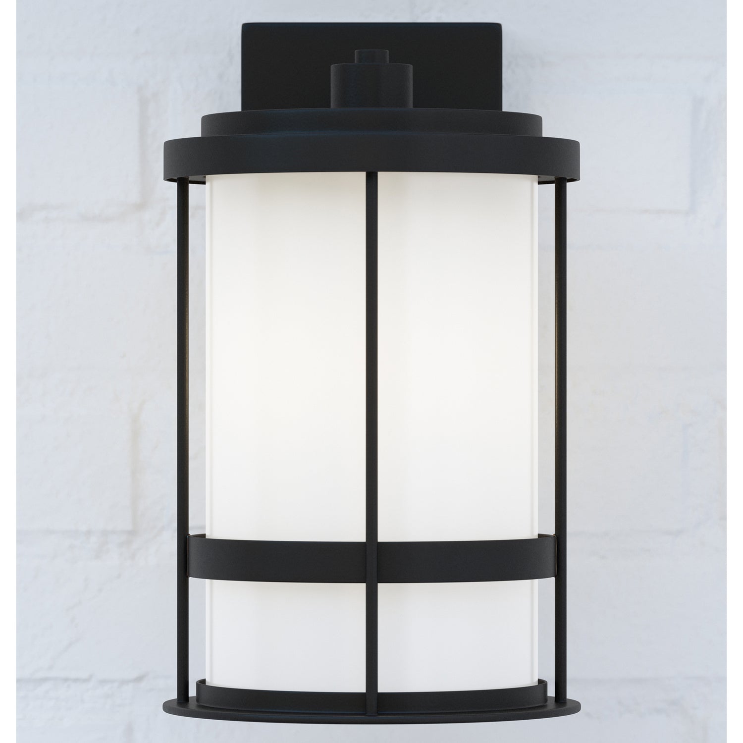 Generation Lighting. - 8690901-12 - One Light Outdoor Wall Lantern - Wilburn - Black