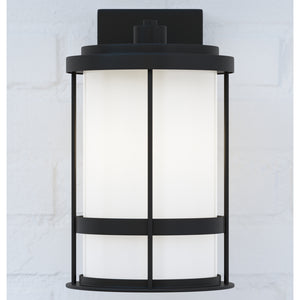 Generation Lighting. - 8690901-12 - One Light Outdoor Wall Lantern - Wilburn - Black