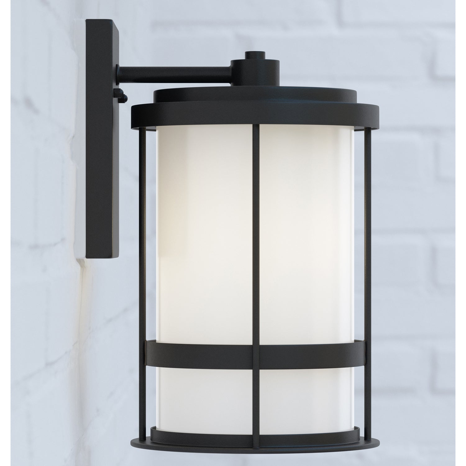 Generation Lighting. - 8690901-12 - One Light Outdoor Wall Lantern - Wilburn - Black