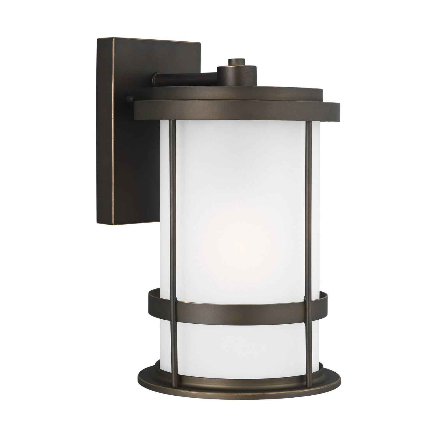 Generation Lighting. - 8690901-71 - One Light Outdoor Wall Lantern - Wilburn - Antique Bronze