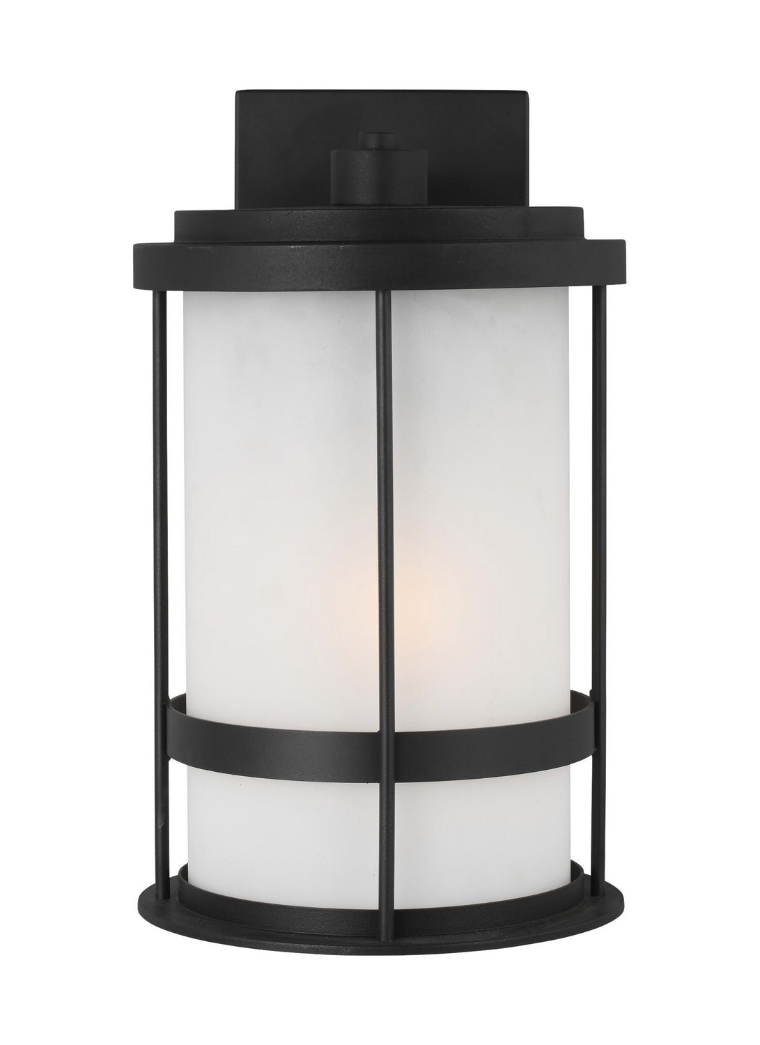 Generation Lighting. - 8690901EN3-12 - One Light Outdoor Wall Lantern - Wilburn - Black