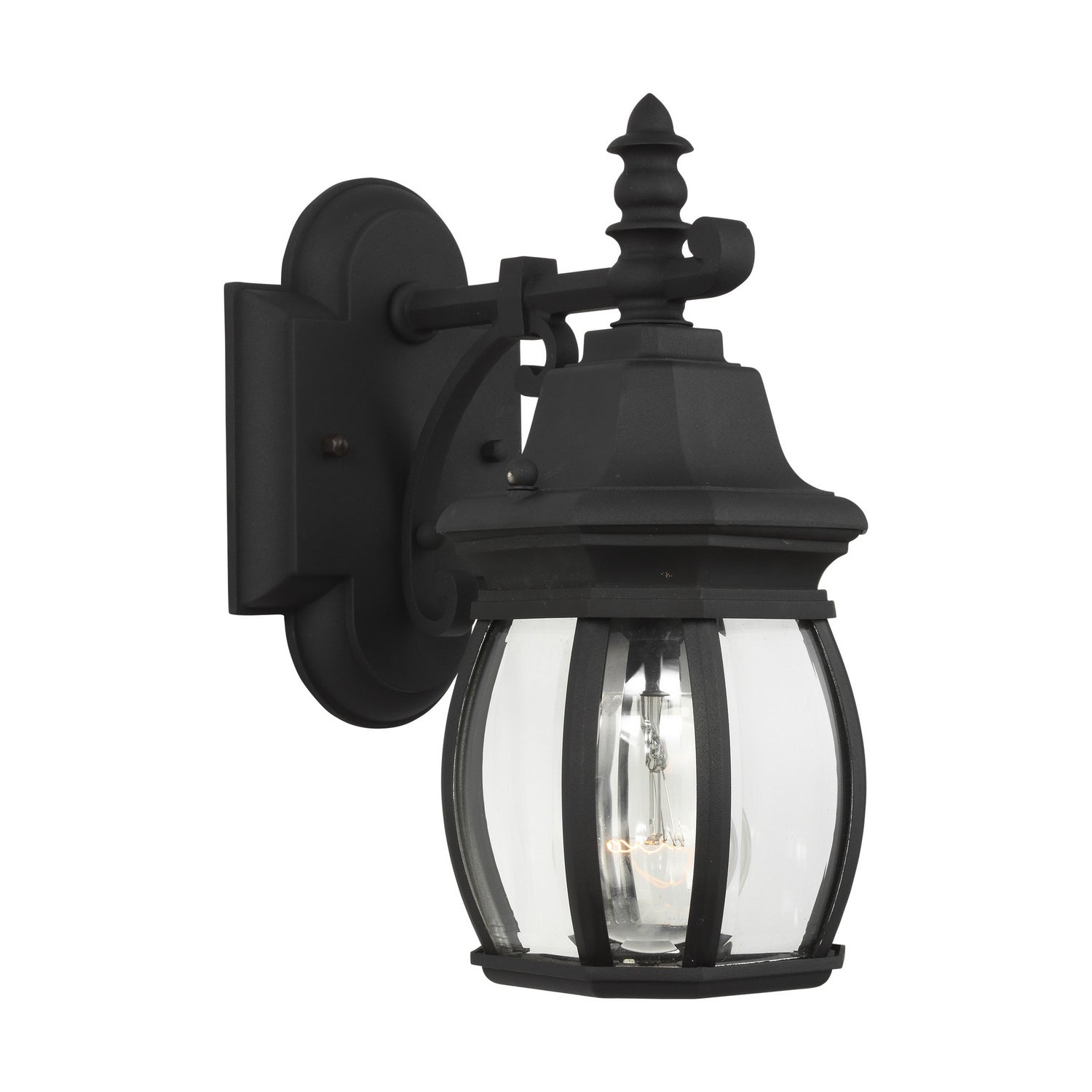 Generation Lighting. - 88203-12 - One Light Outdoor Wall Lantern - Wynfield - Black