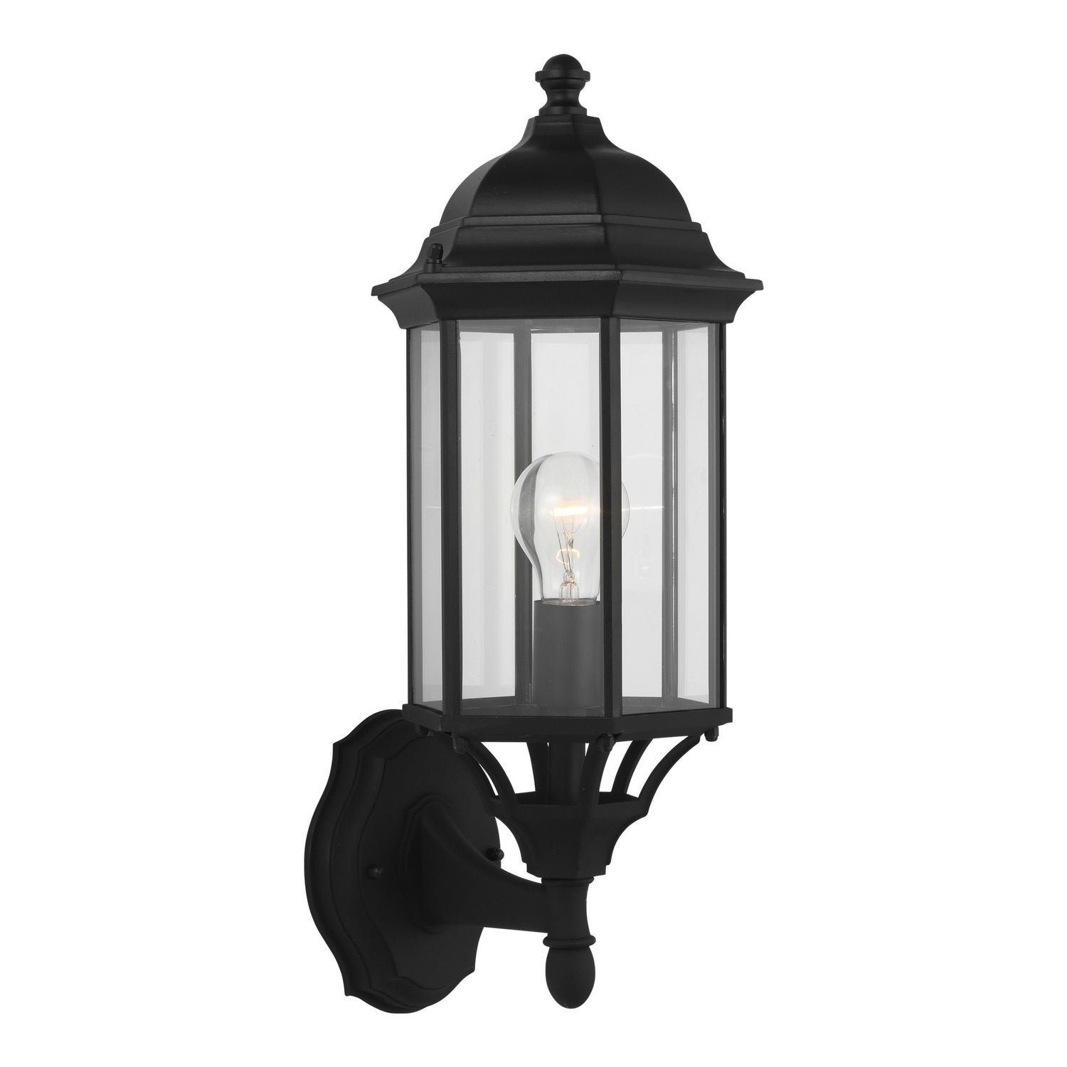 Generation Lighting. - 8838701-12 - One Light Outdoor Wall Lantern - Sevier - Black