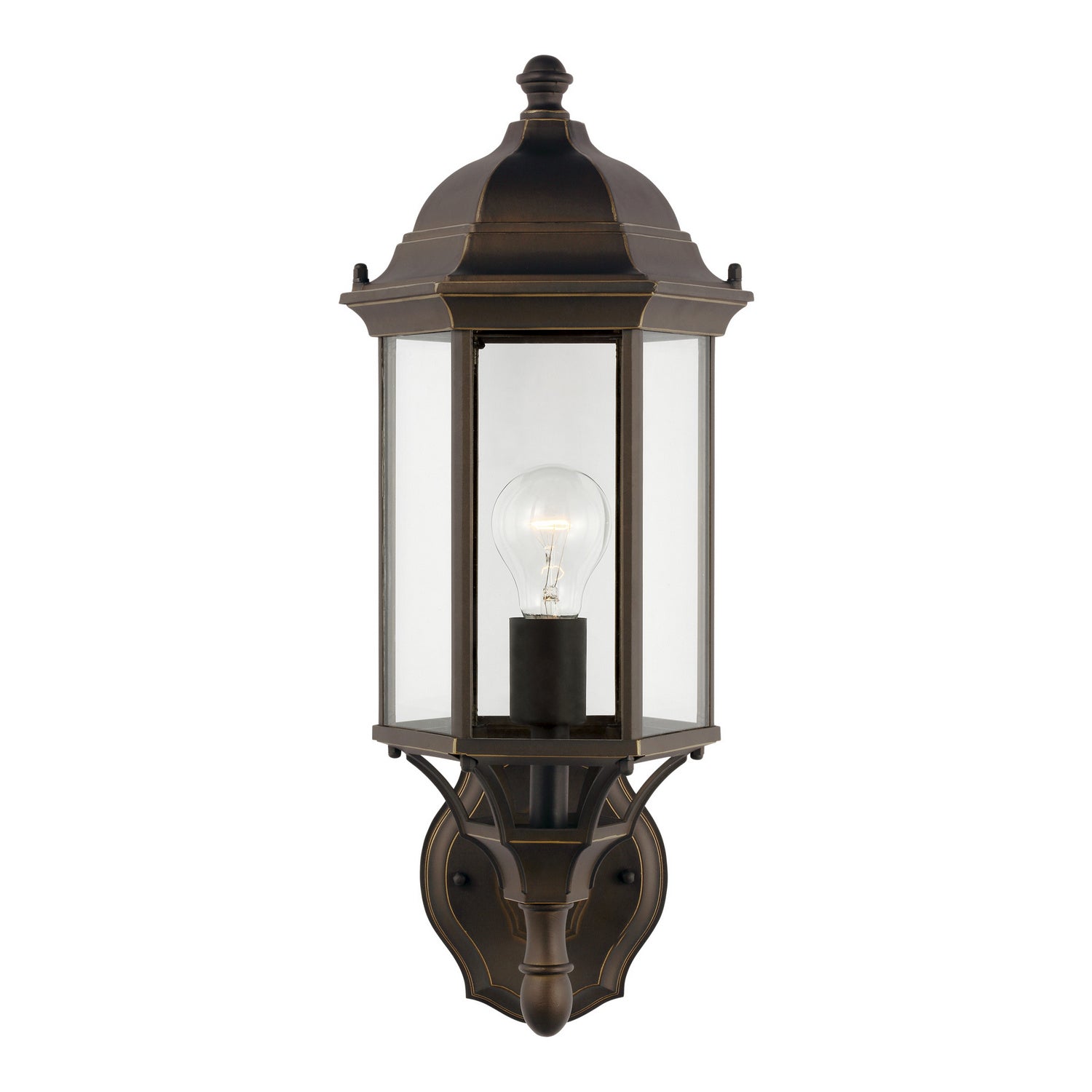 Generation Lighting. - 8838701-71 - One Light Outdoor Wall Lantern - Sevier - Antique Bronze