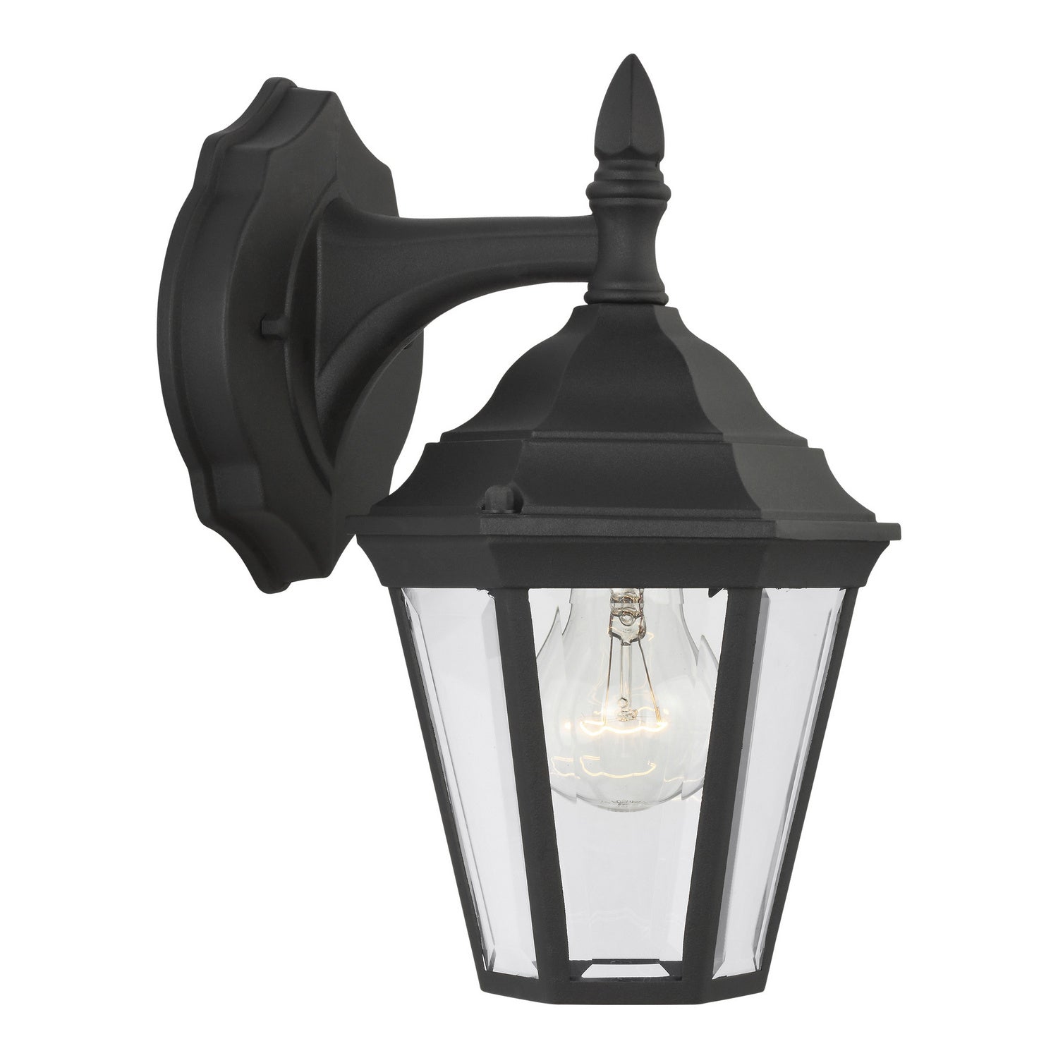 Generation Lighting. - 88937-12 - One Light Outdoor Wall Lantern - Bakersville - Black