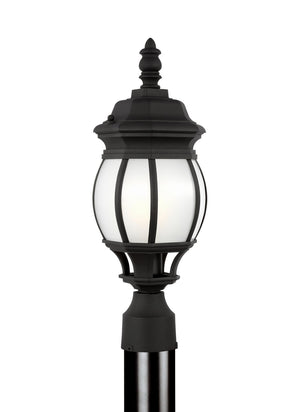 Generation Lighting. - 89202-12 - One Light Outdoor Post Lantern - Wynfield - Black