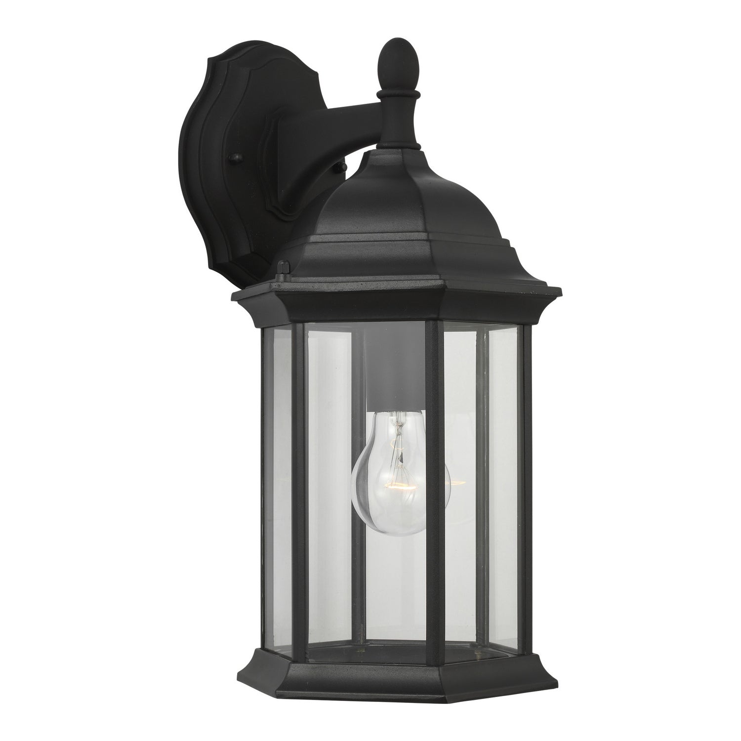 Generation Lighting. - 8938701-12 - One Light Outdoor Wall Lantern - Sevier - Black