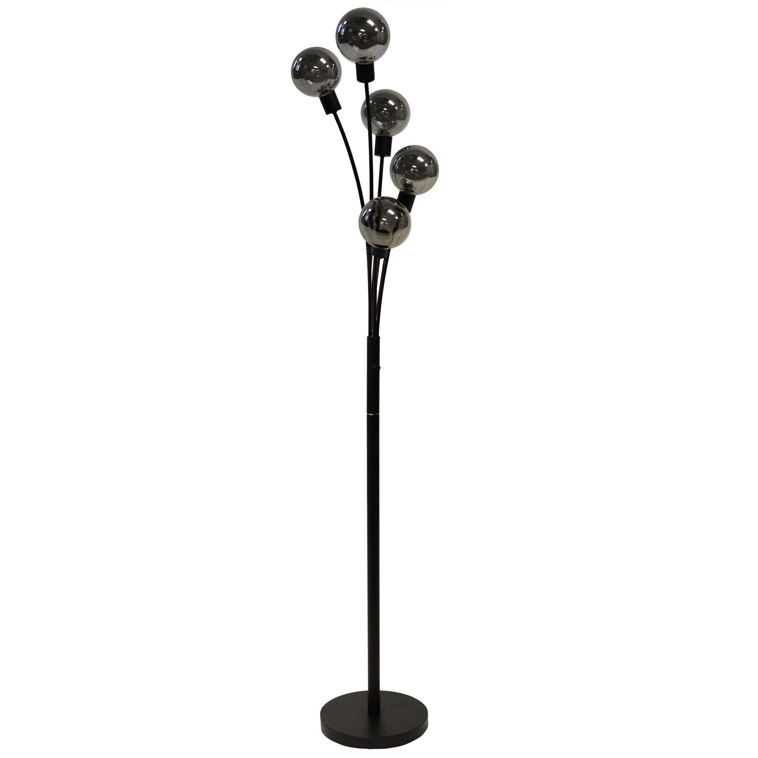 Dainolite Ltd - 306F-BK - Five Light Floor Lamp - Black