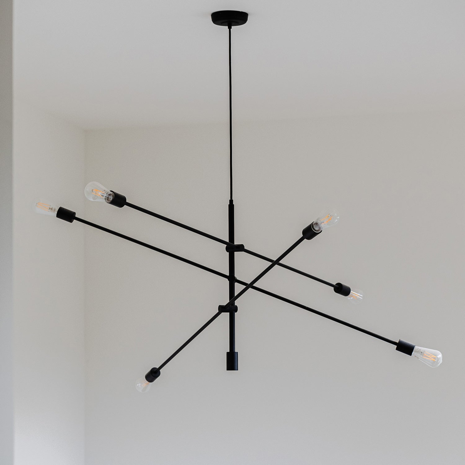 Dainolite Ltd - 816P-MB - Six Light Pendant - Black