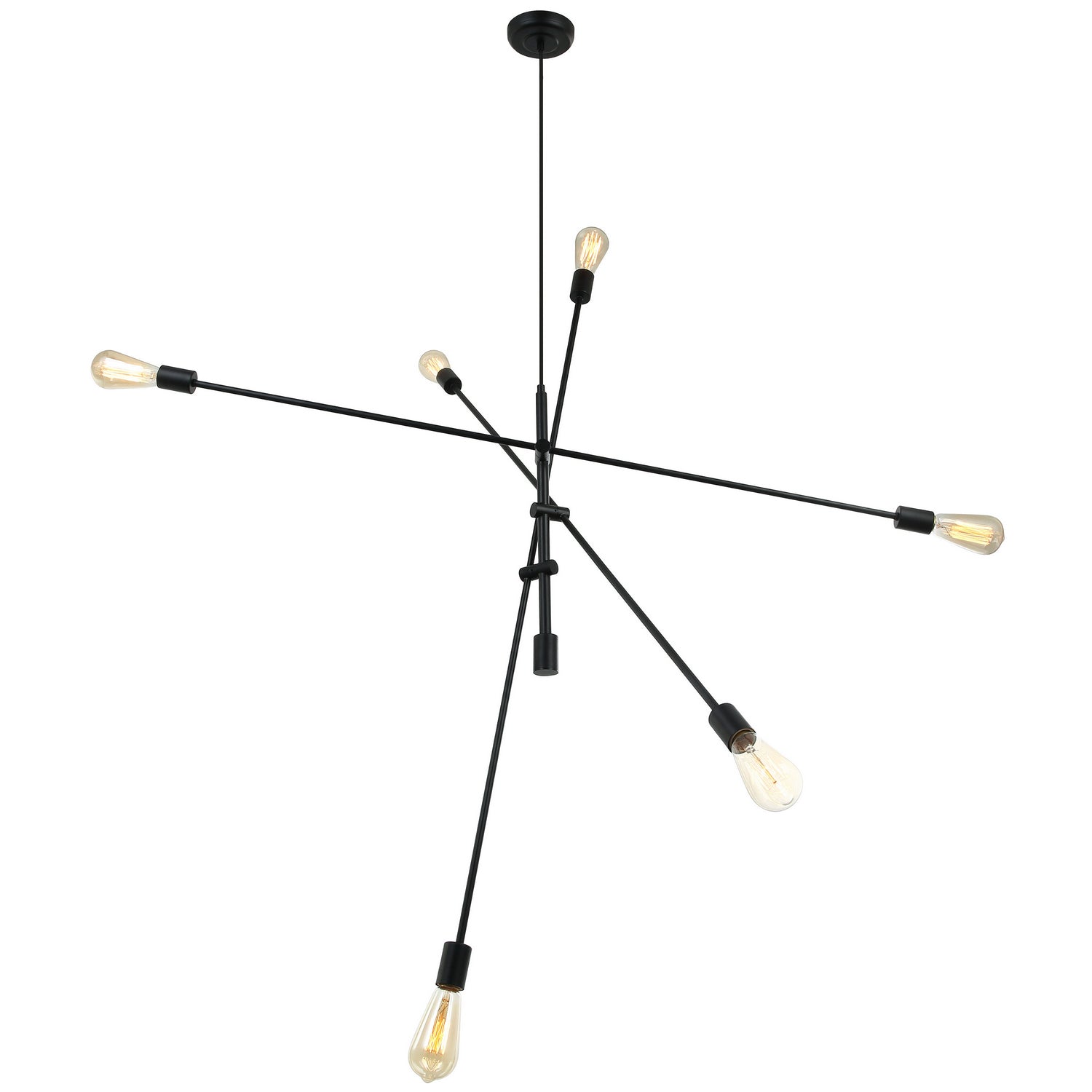 Dainolite Ltd - 816P-MB - Six Light Pendant - Black