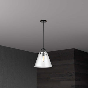 Dainolite Ltd - 871P-BK - One Light Pendant - Polly - Clear