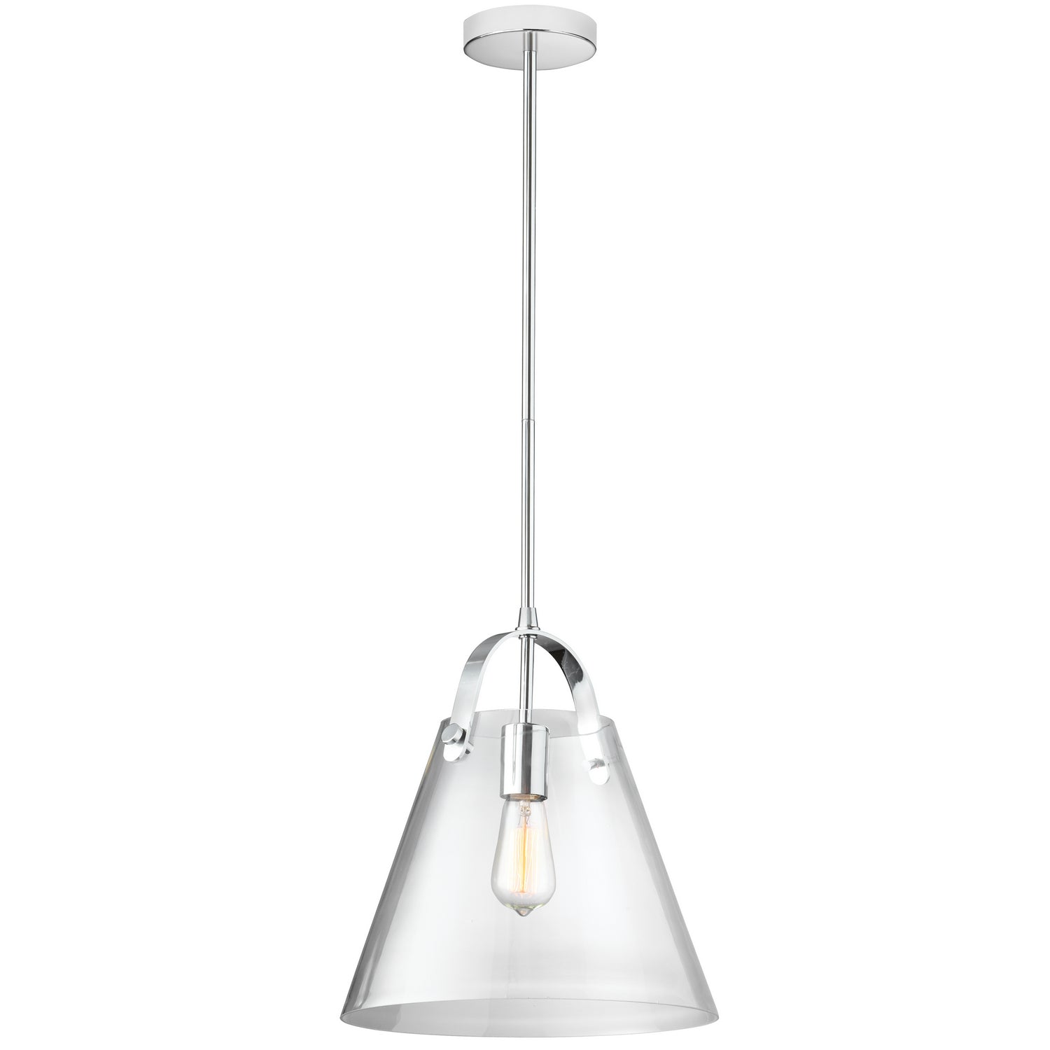 Dainolite Ltd - 871P-PC - One Light Pendant - Polly - Clear