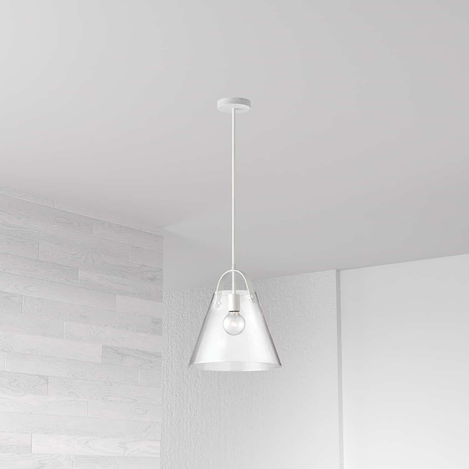 Dainolite Ltd - 871P-WH - One Light Pendant - Polly - Clear