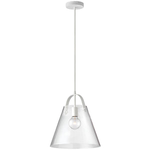 Dainolite Ltd - 871P-WH - One Light Pendant - Polly - Clear