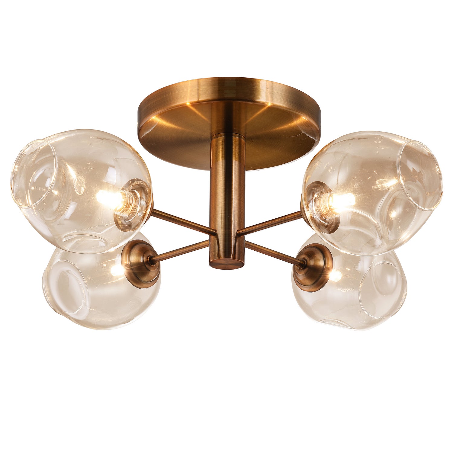 Dainolite Ltd - ABI-204SF-VB - Four Light Semi Flush Mount - Abii - Vintage Bronze