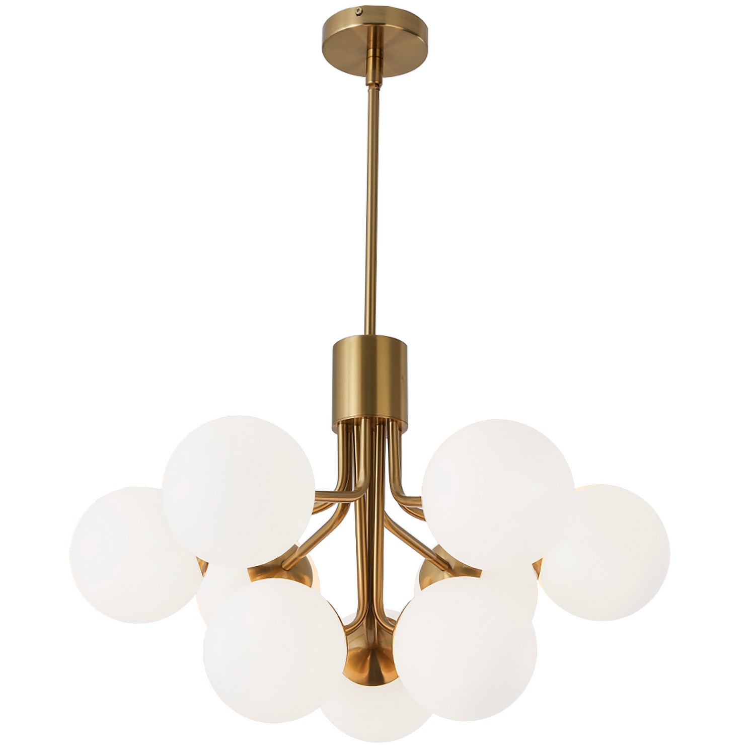 Dainolite Ltd - AMA-249C-AGB - Nine Light Chandelier - Amanda - Aged Brass