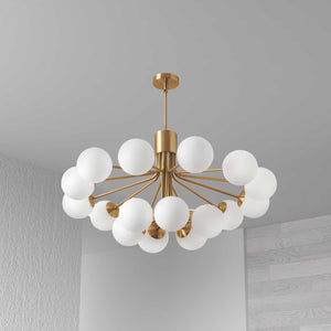 Dainolite Ltd - AMA-3618C-AGB - 18 Light Chandelier - Amanda - Aged Brass