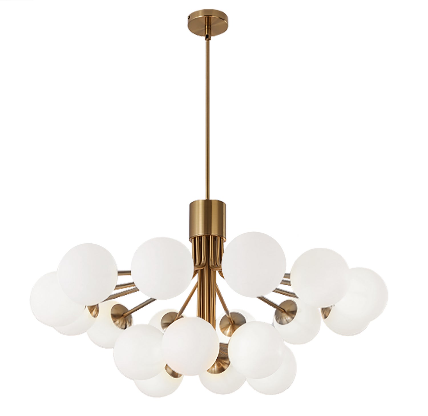 Dainolite Ltd - AMA-3618C-AGB - 18 Light Chandelier - Amanda - Aged Brass