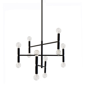 Dainolite Ltd - AVA-2012C-MB - 12 Light Chandelier - Ava - Black