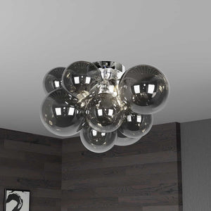 Dainolite Ltd - CMT-143FH-SM-PC - Three Light Flush Mount - Comet - Polished Chrome